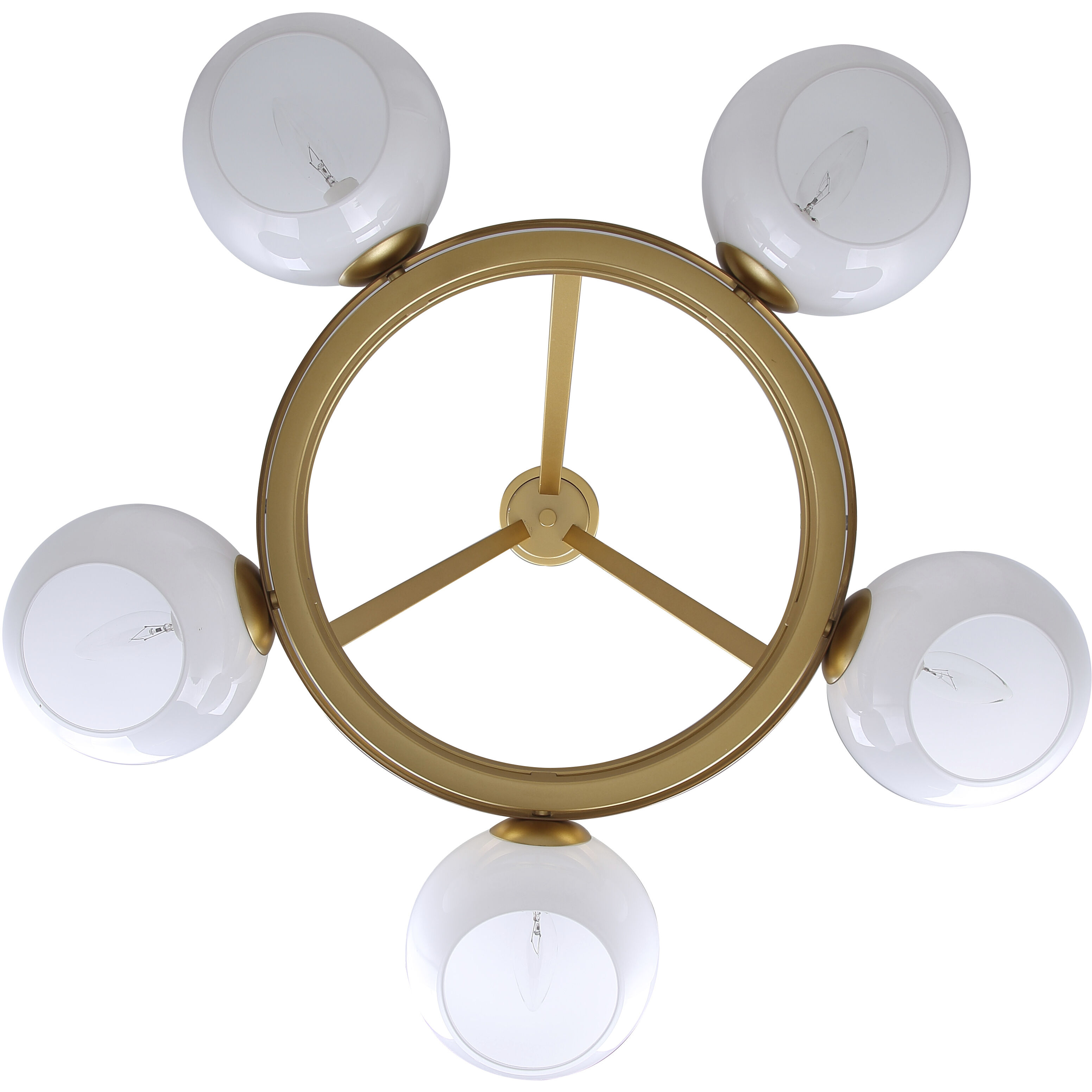 Monroe 5 Light 30.25 inch Gold Chandelier Ceiling Light
