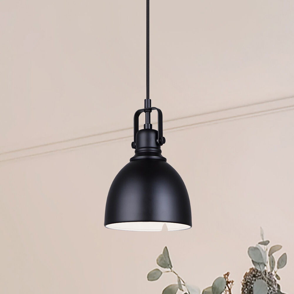 Polo 1 Light 6.25 inch Black Pendant Ceiling Light
