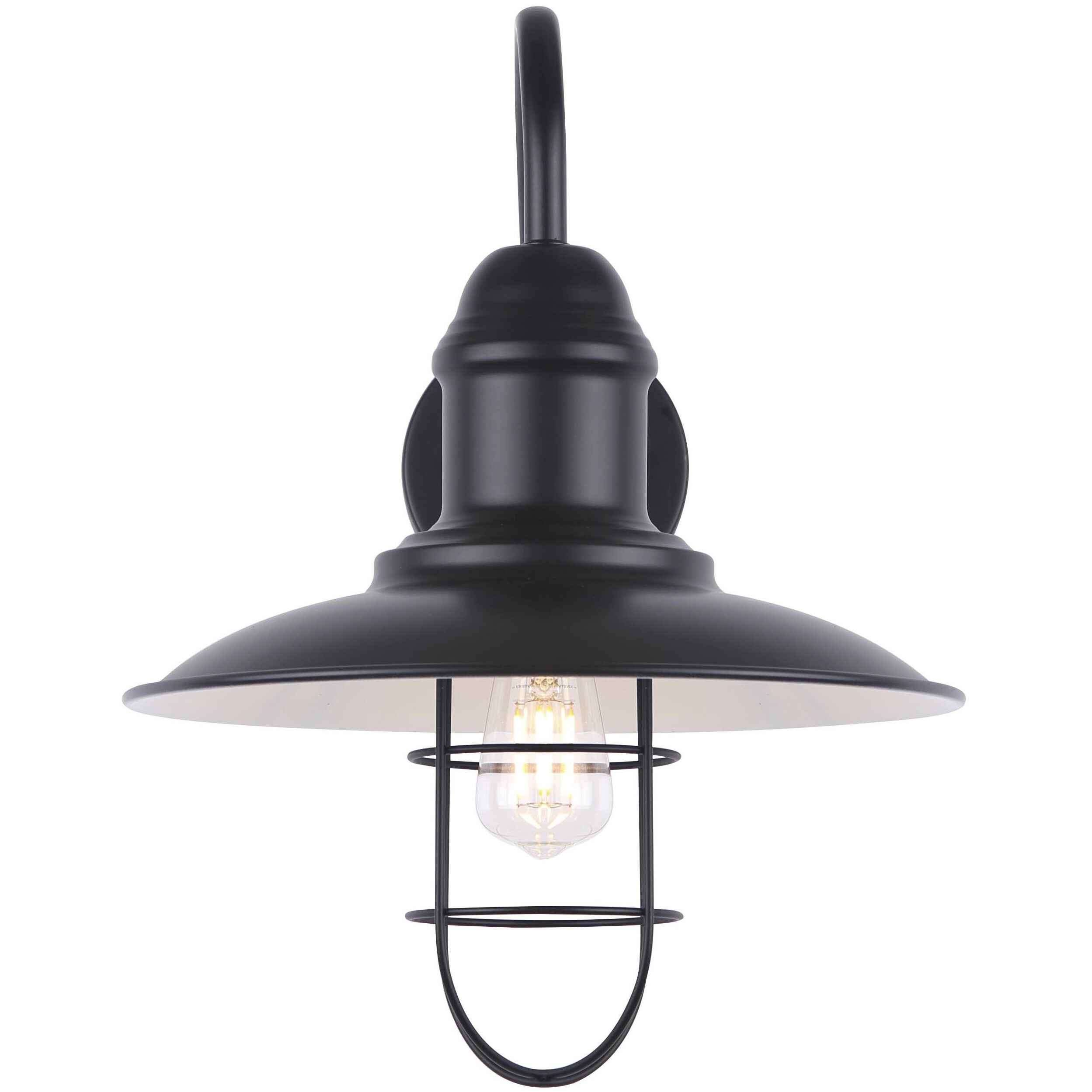 Felix 1 Light 15 inch Black Outdoor Wall Light