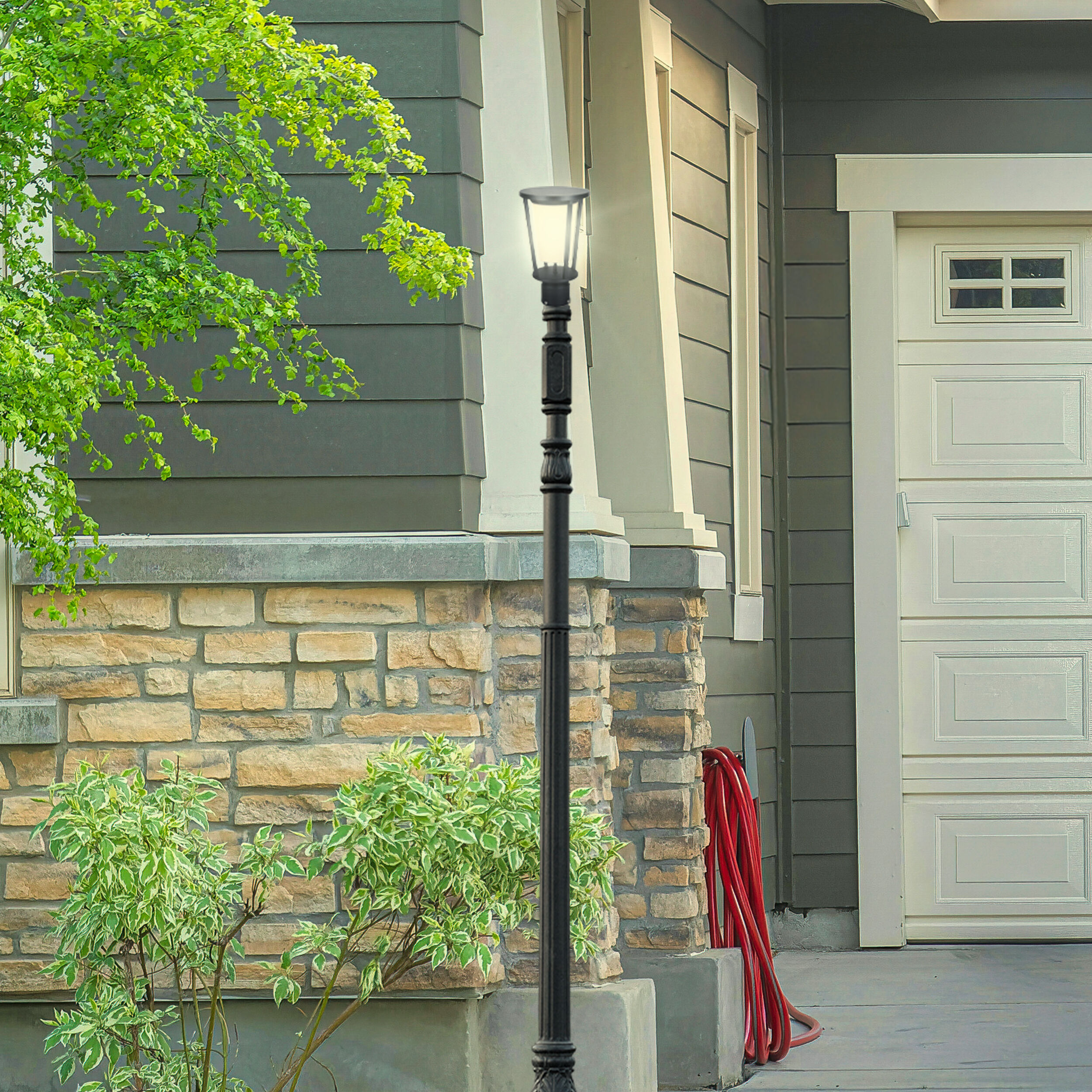 Vero LED 7.5 inch Black Outdoor Lantern