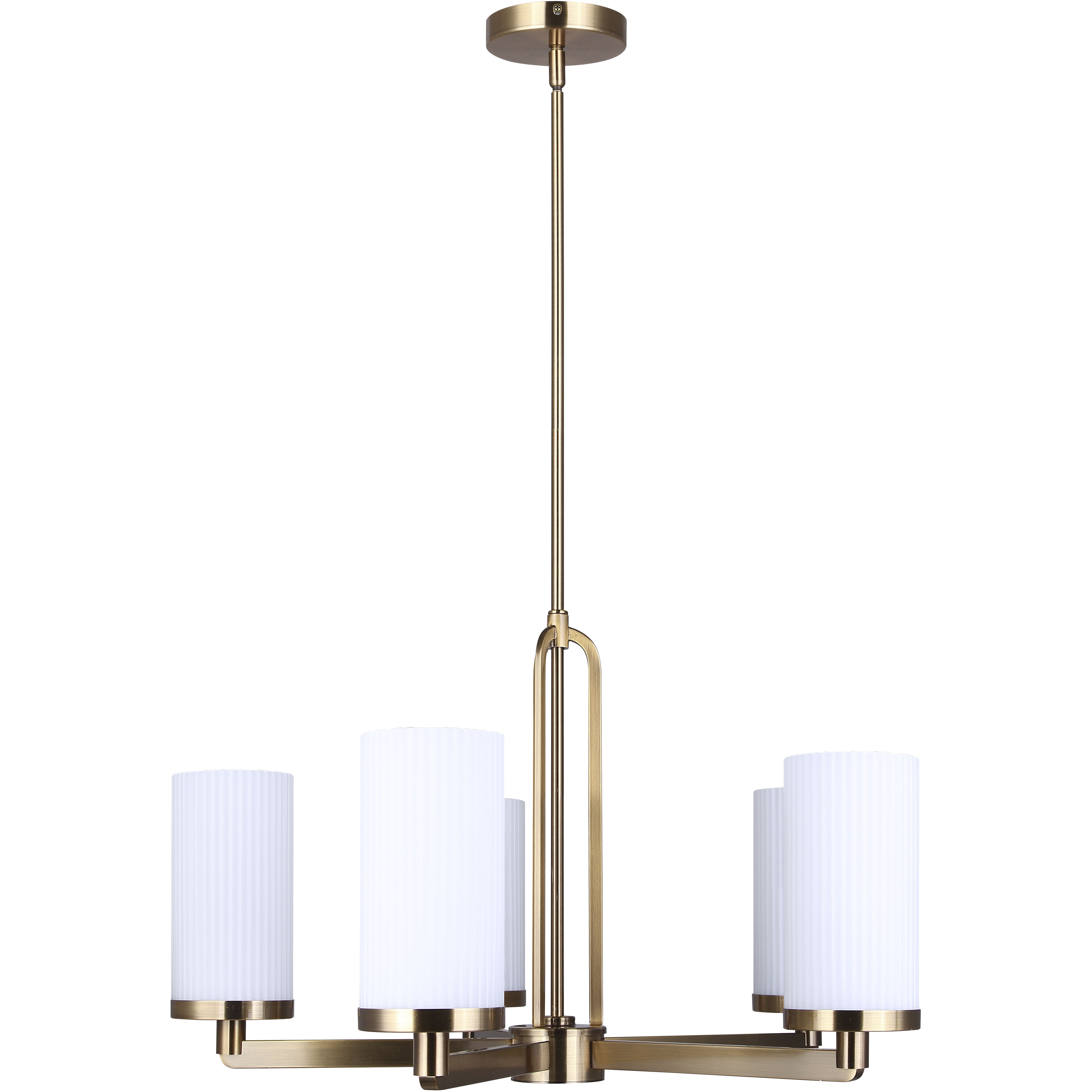 Kinslea 5 Light 25.63 inch Gold Chandelier Ceiling Light