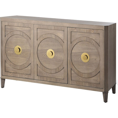 Brooks Straight Grain Ash Veneer In Gray Cabinet
