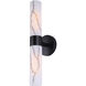 Kristella 2 Light 6 inch Black Vanity Light Wall Light
