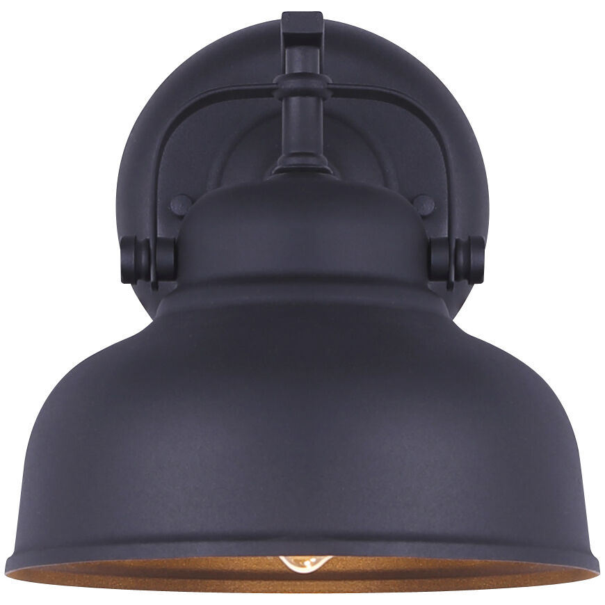 Louis 1 Light 9 inch Matte Black Outdoor Down Light