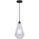 Madison 1 Light 8 inch Black Pendant Light Ceiling Light