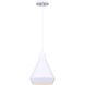 Byck 1 Light 9 inch Matte White Pendant Ceiling Light