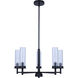 Benson 5 Light 23 inch Black Chandelier Ceiling Light