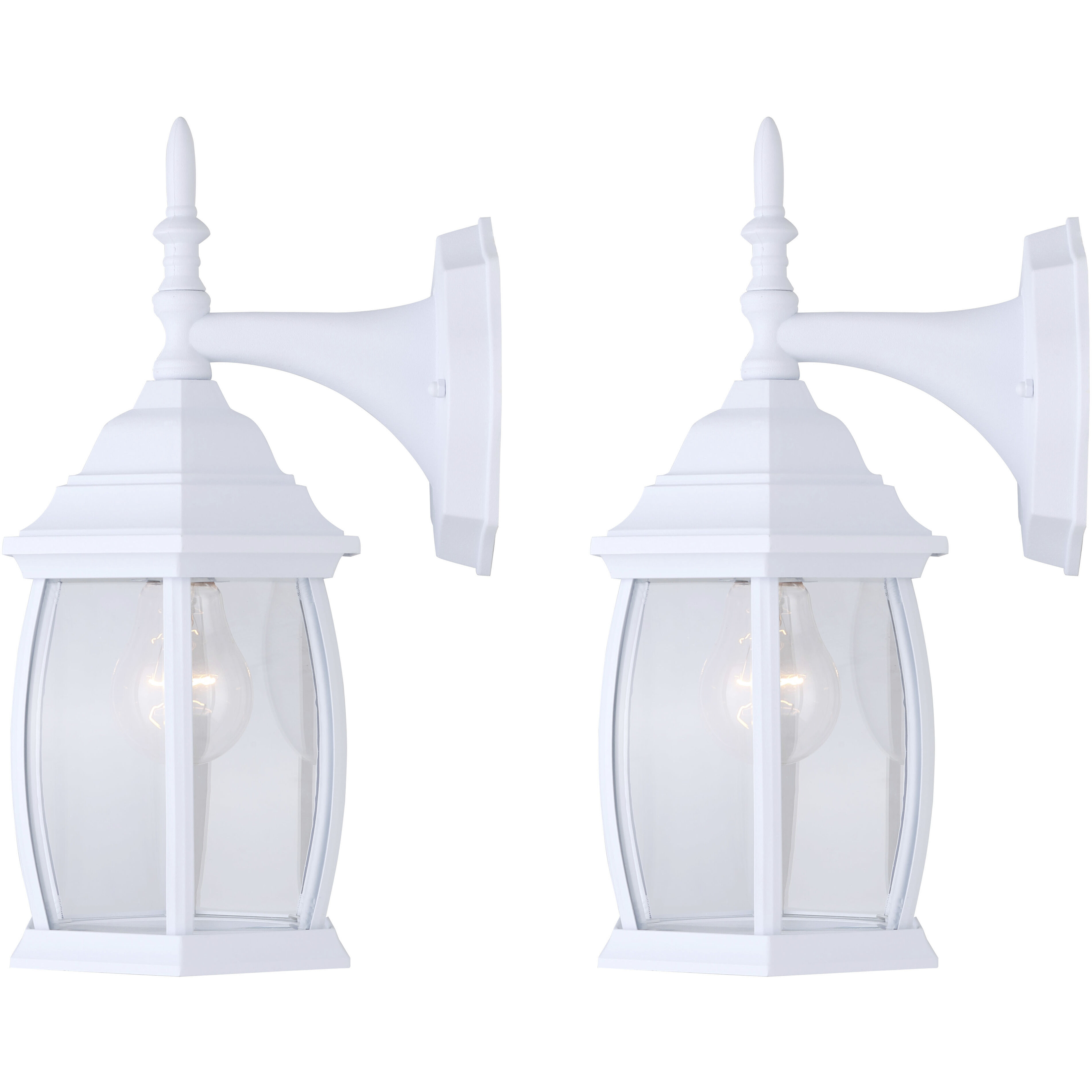 Madison 1 Light 17 inch White Outdoor Downlight