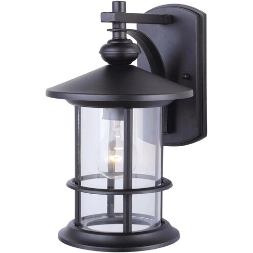 Madison 1 Light 13 inch Black Outdoor Wall Light