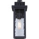 Shana 1 Light 16 inch Black Outdoor Wall Lantern