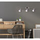 James 3 Light 120 Brushed Pewter Track Lighting Ceiling Light