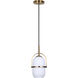 Eve 1 Light 6 inch Gold Pendant Ceiling Light