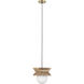 Kali 1 Light 9.8 inch Natural Pendant Ceiling Light