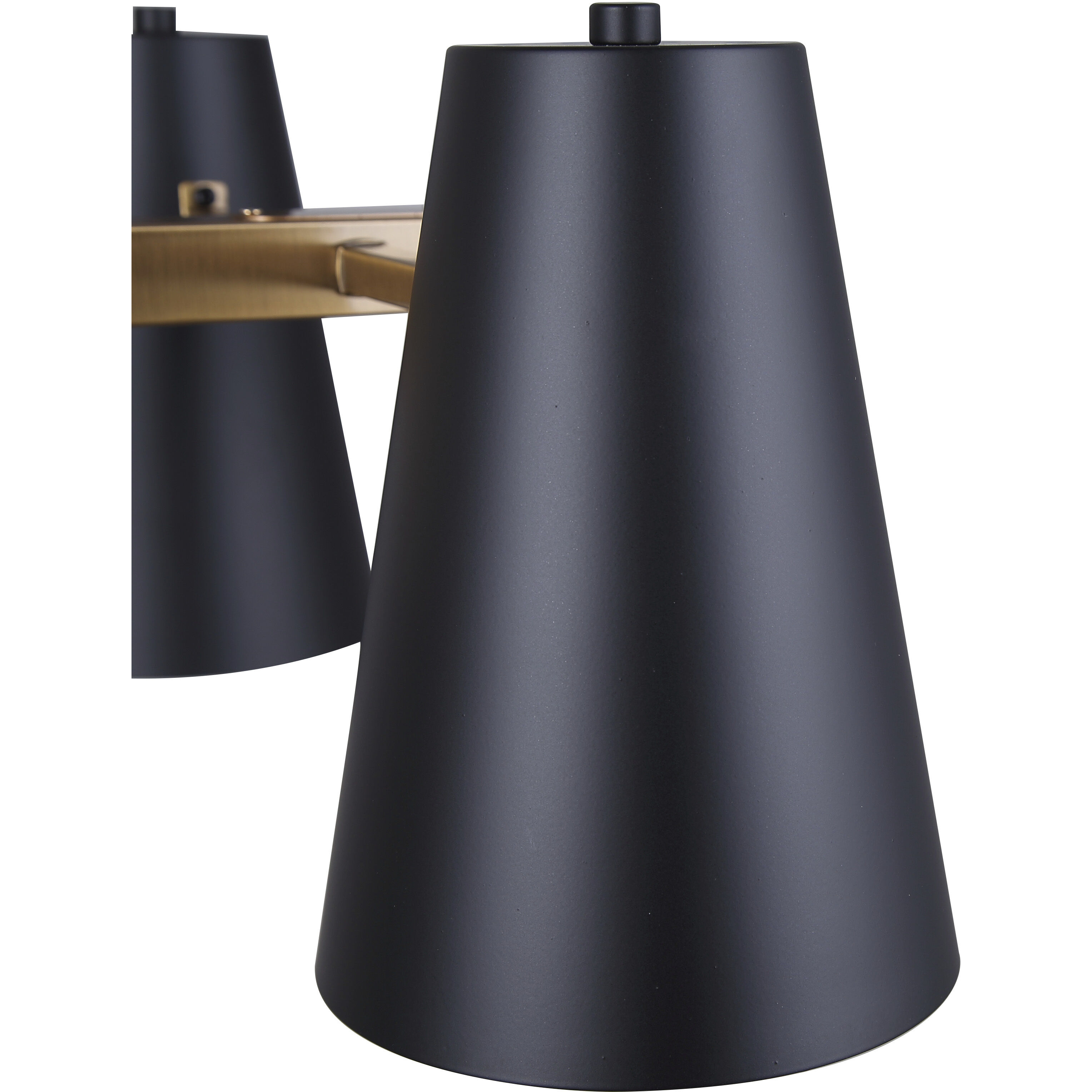 Harken 4 Light 18 inch Matte Black and Gold Pendant Ceiling Light