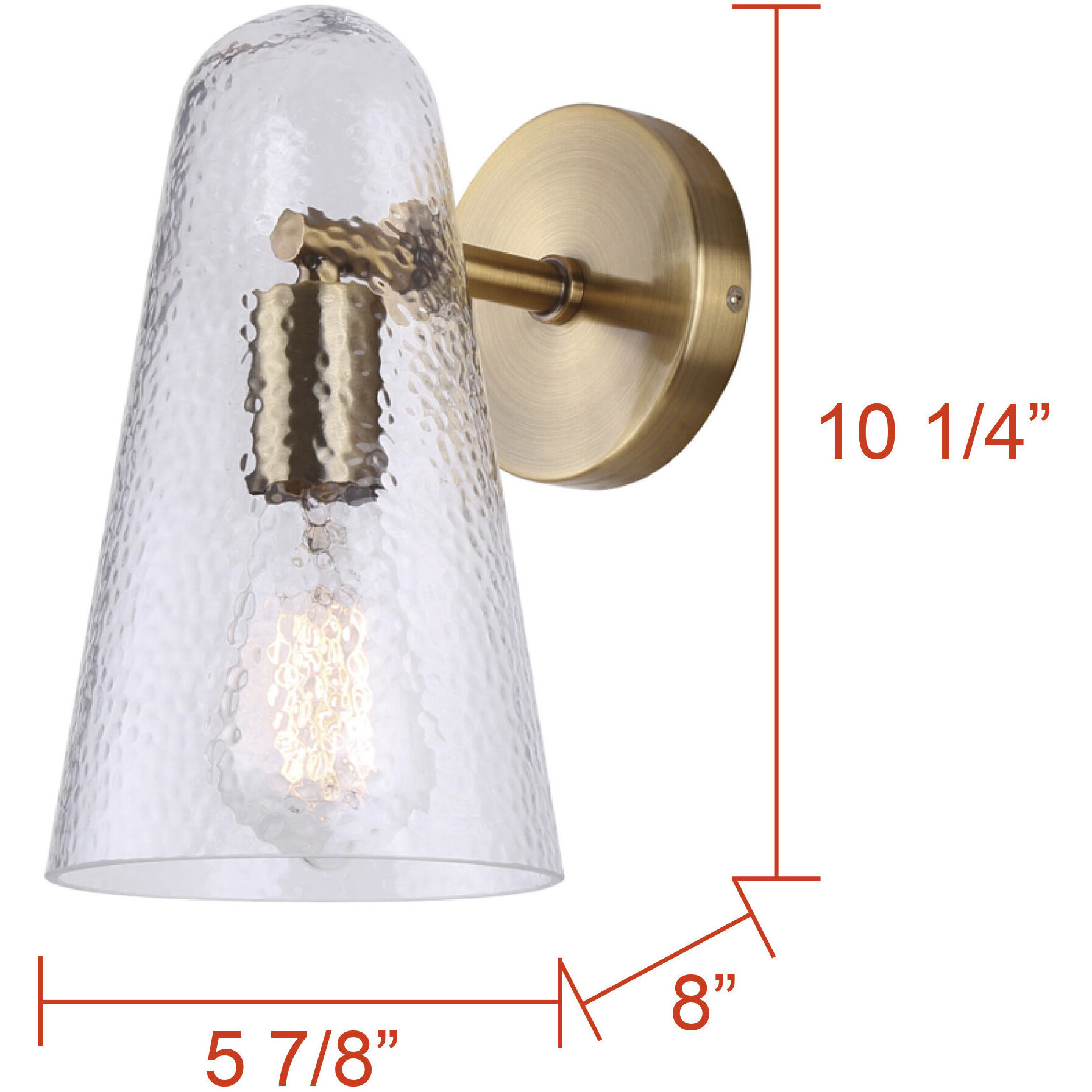 Luisa Sconce Wall Light in Gold