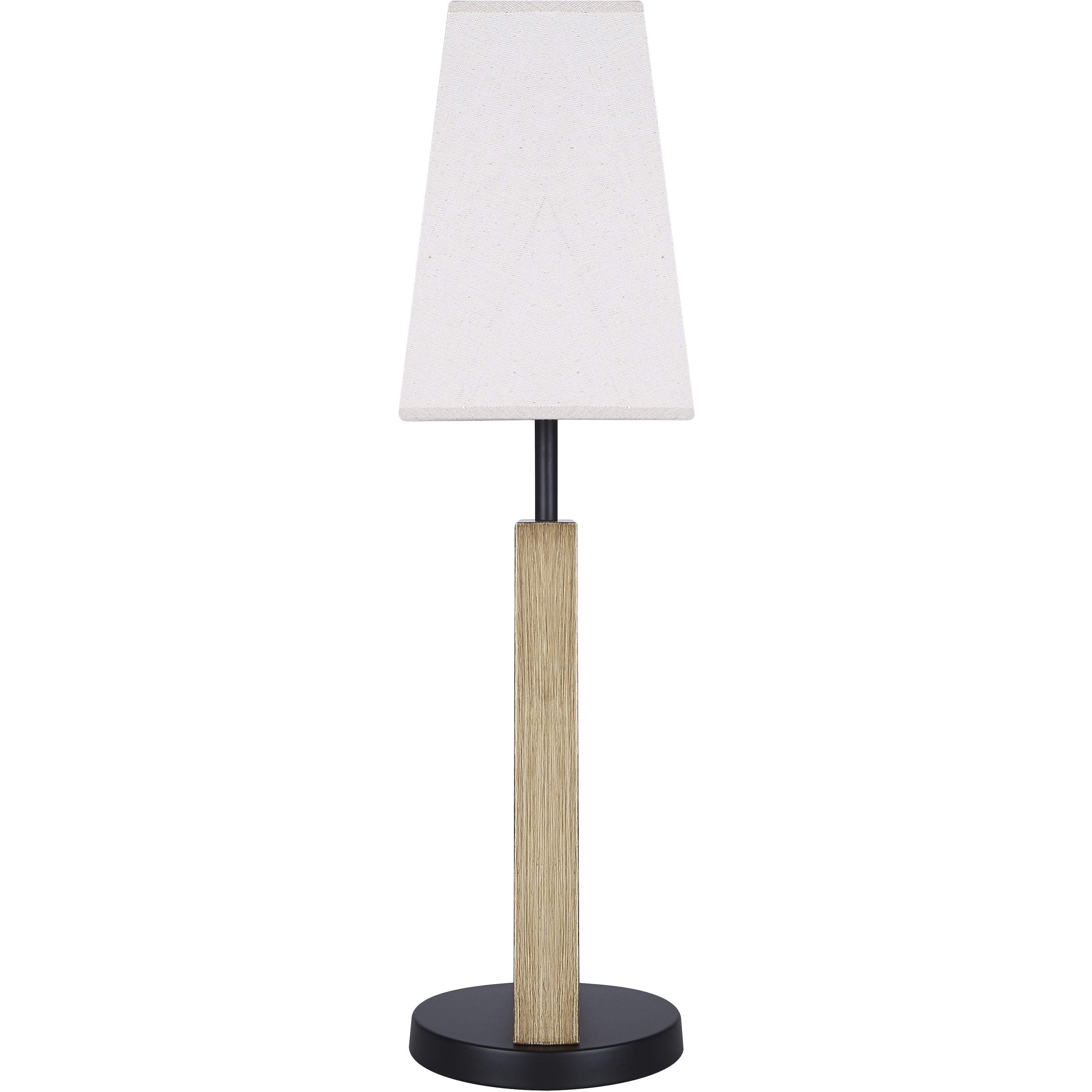 Burke 26 inch 60.00 watt Matte Black and Brushed Brown Table Lamp Portable Light