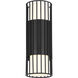Javon LED 7 inch Black Outdoor Lantern
