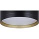 Kyrie LED 11.75 inch Black Flush Mount Ceiling Light