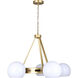Monroe 5 Light 30.25 inch Gold Chandelier Ceiling Light