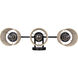 Meadow 3 Light 25.25 inch Black Vanity Light Wall Light