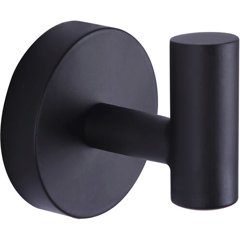 Cain 2 inch Black Robe Hook