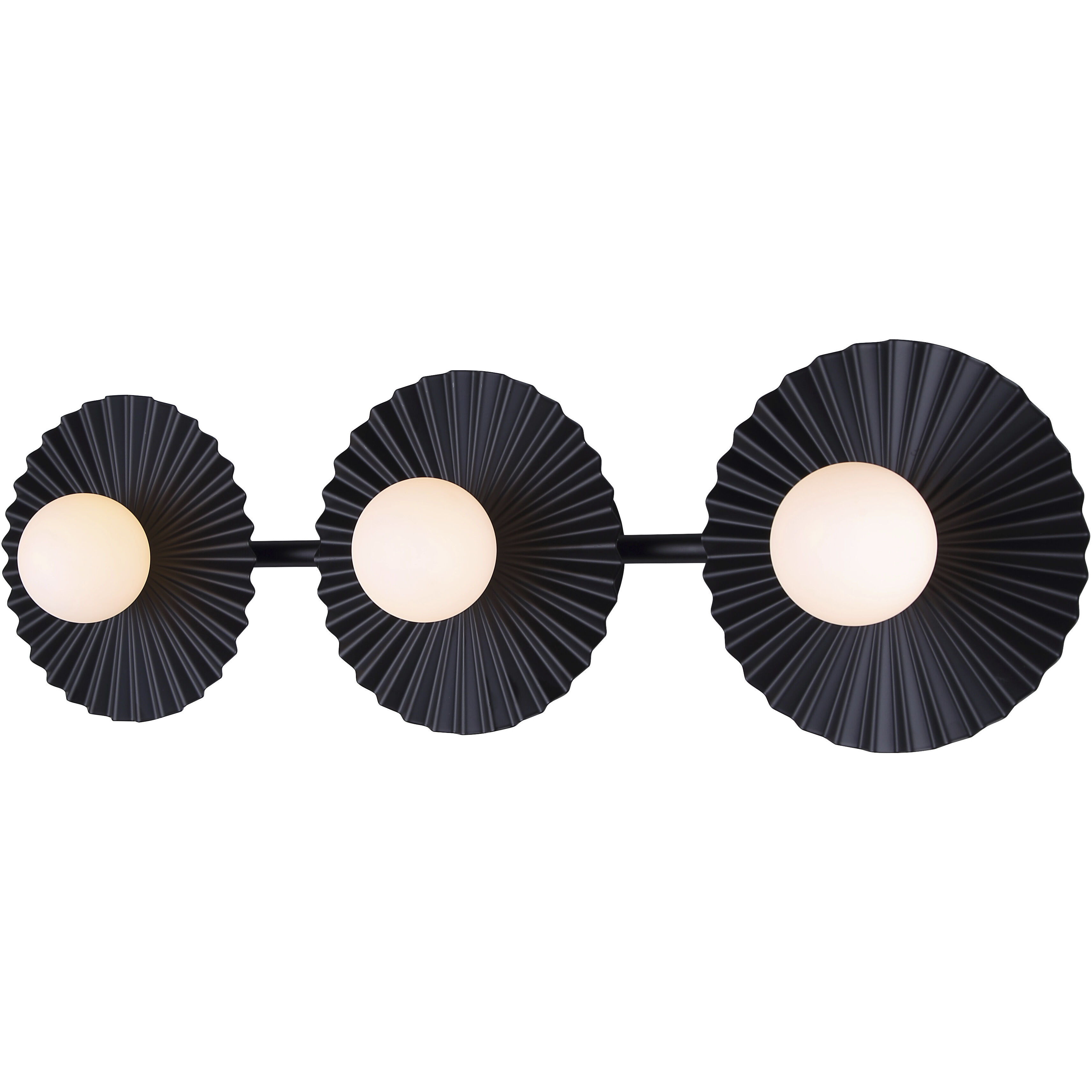 Payton 3 Light 28.5 inch Black Vanity Light Wall Light