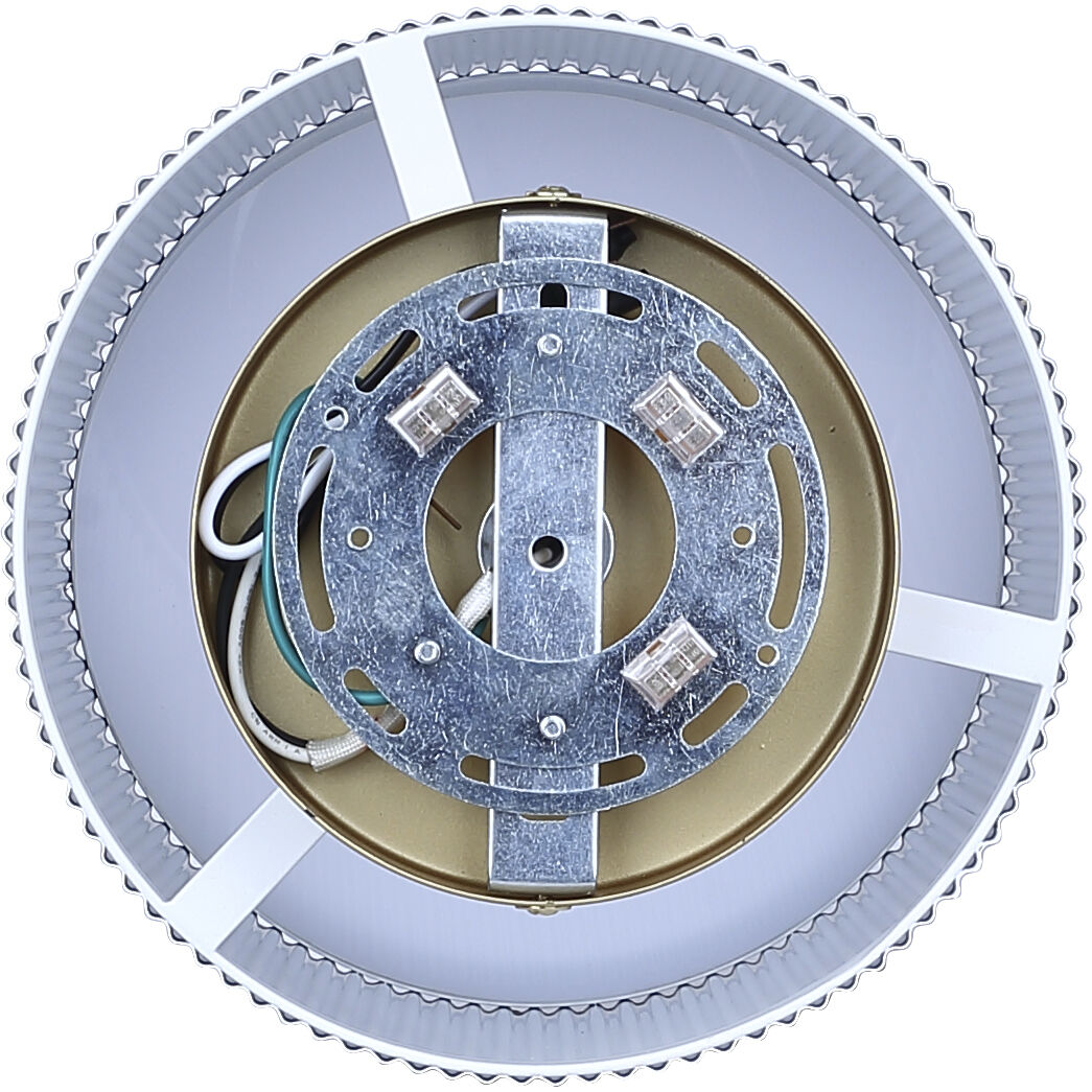 Scarlett 8 inch Gold Semi-Flush Mount Ceiling Light