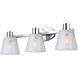 Luelle 3 Light 25 inch Brushed Nickel Vanity Light Wall Light