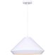 Byck 1 Light 16 inch Matte White Pendant Ceiling Light