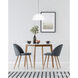 Sadie 1 Light 16 inch Matte White and Brushed Nickel Pendant Lighting Ceiling Light