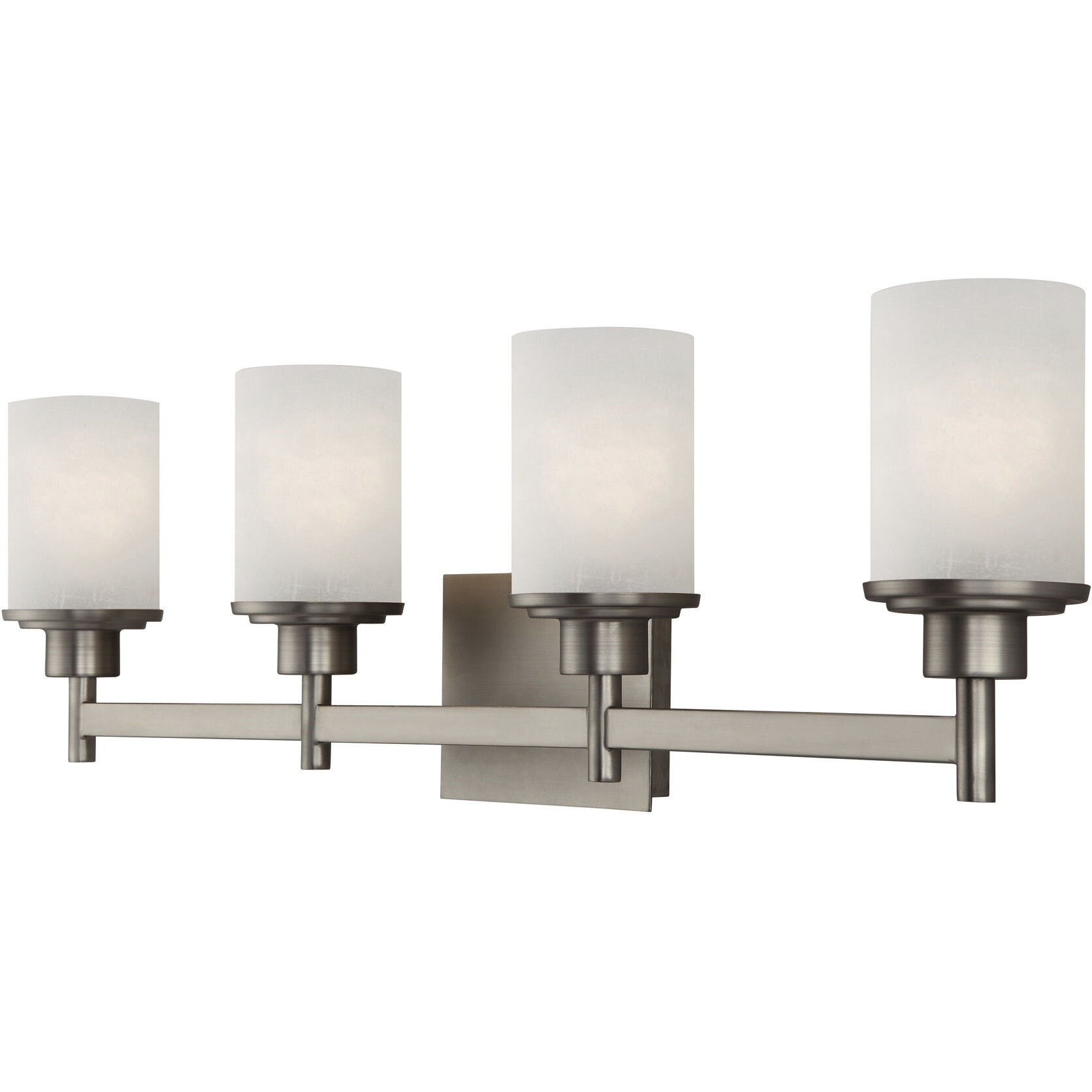 Madison 4 Light 30 inch Brushed Nickel Vanity Light Wall Light