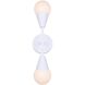 Arlowe 2 Light 4.75 inch White Wall Light