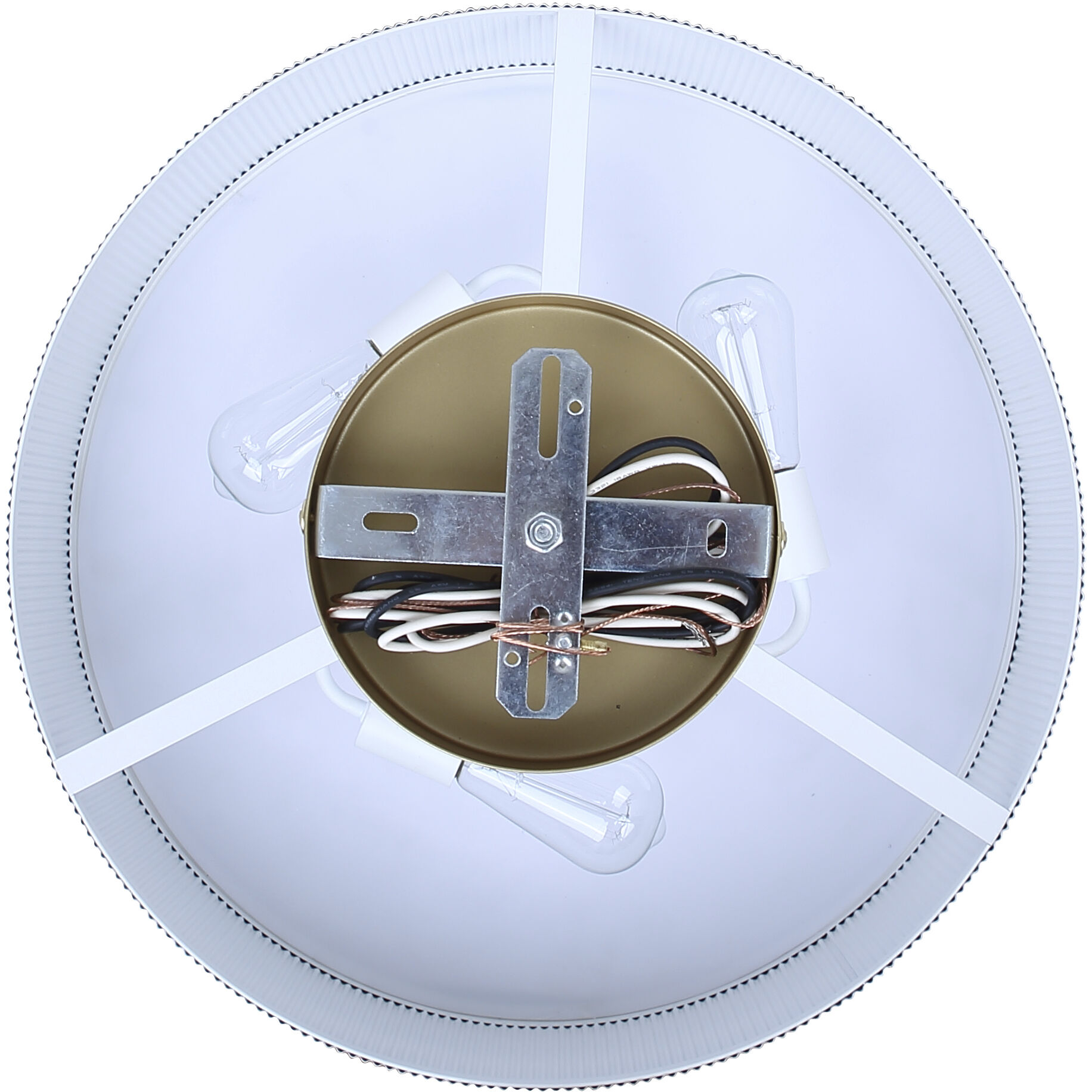 Scarlett 3 Light 22 inch Gold Chandelier Ceiling Light