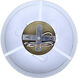 Scarlett 3 Light 22 inch Gold Chandelier Ceiling Light
