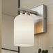 Bram 1 Light 6.25 inch Brushed Nickel Vanity Fixture Wall Light