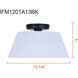 Aspen 1 Light 13.25 inch Black Flush Mount Ceiling Light