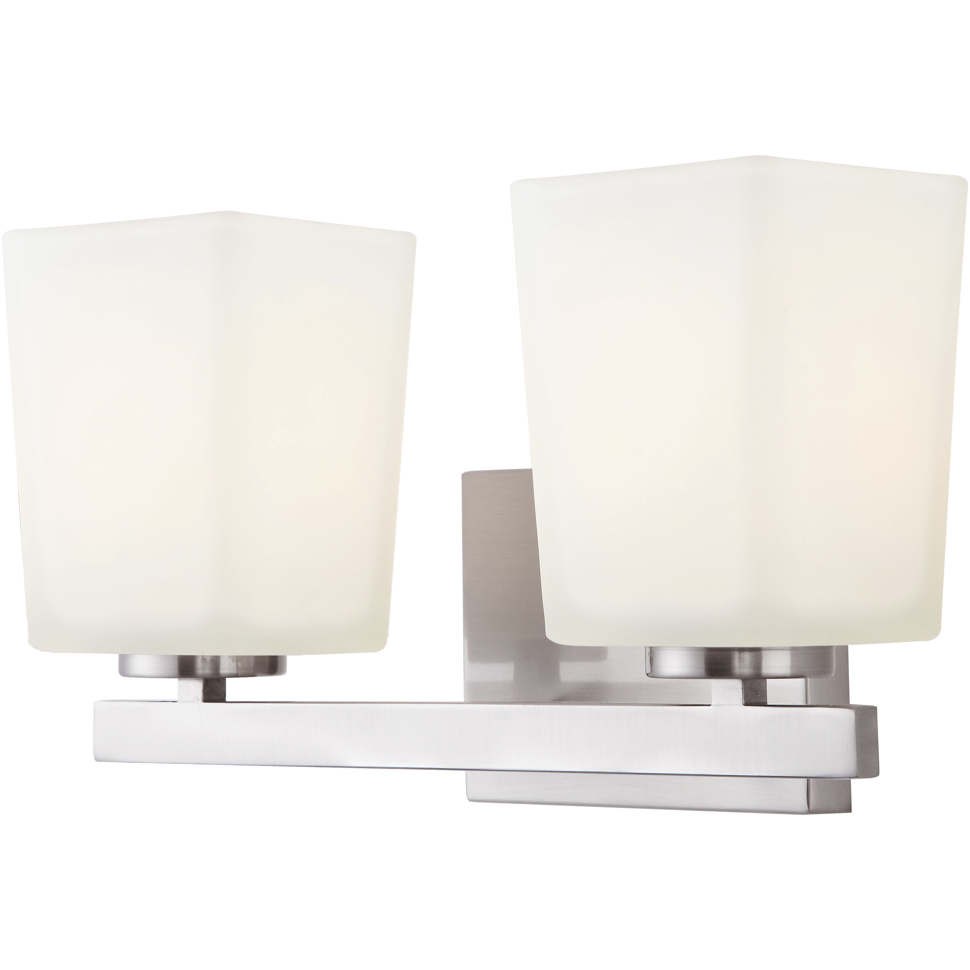 Madison 2 Light 14 inch Brushed Nickel Vanity Light Wall Light