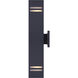 Madison 2 Light 20 inch Black Outdoor Wall Light 