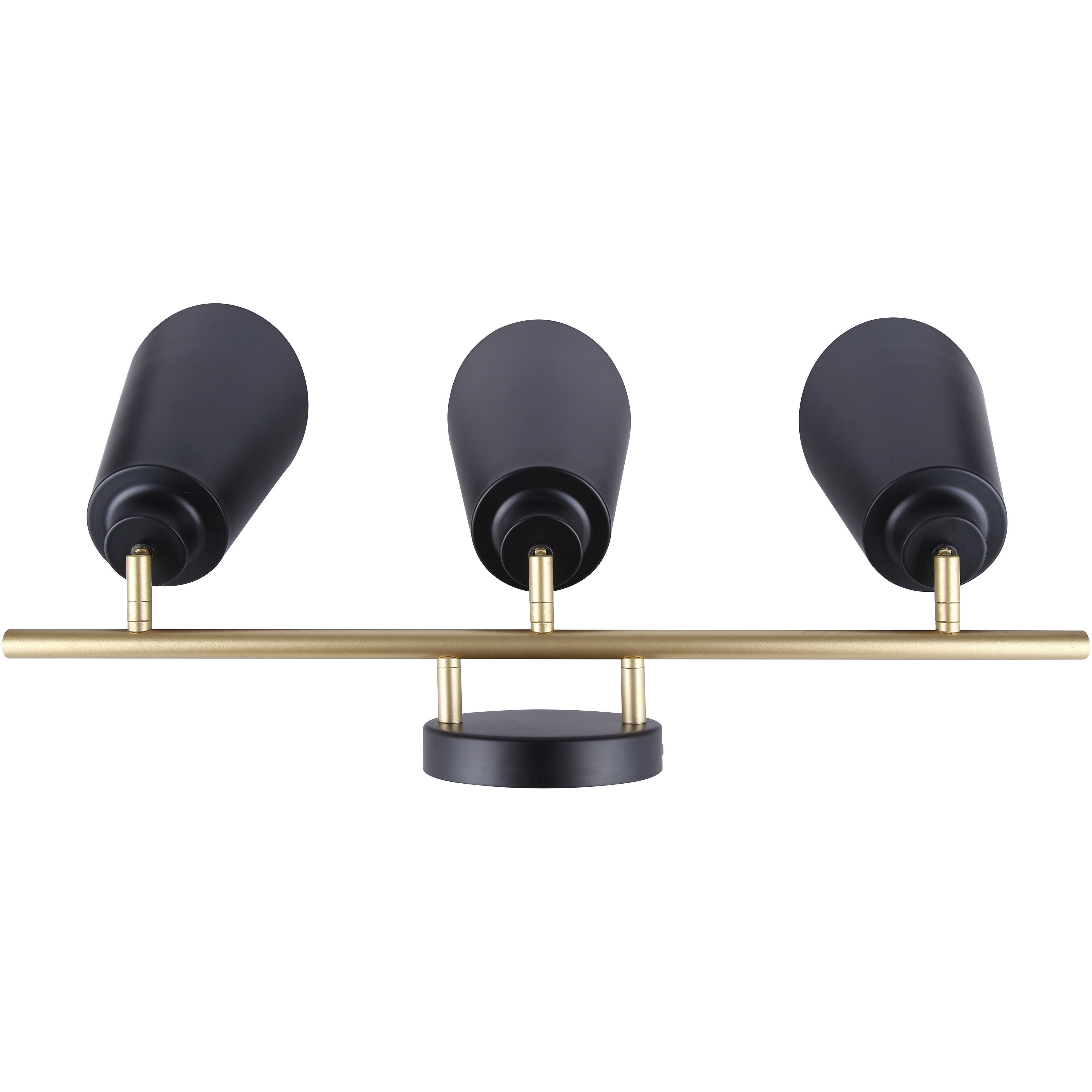Rame 3 Light 23 inch Black/Gold Vanity Light Wall Light