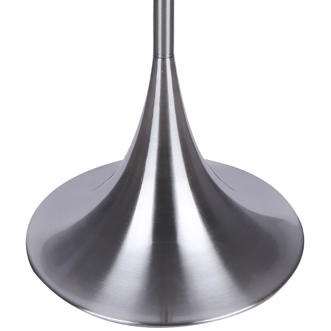 Clara 61 inch 100.00 watt Brushed Nickel Floor Lamp Portable Light