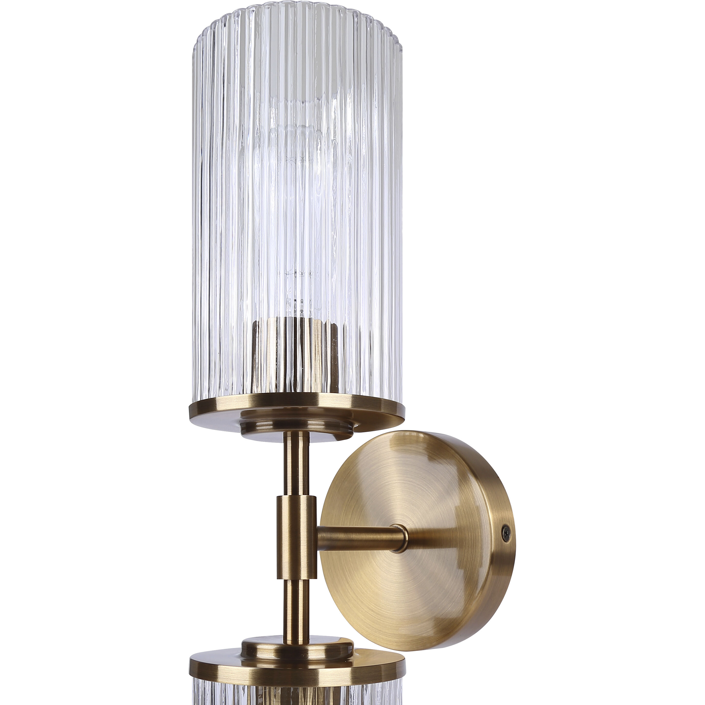 Kinslea 2 Light 6 inch Gold Vanity Light Wall Light in Clear Glass