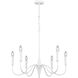Brielle 6 Light 26 inch Matte White Chandelier Ceiling Light