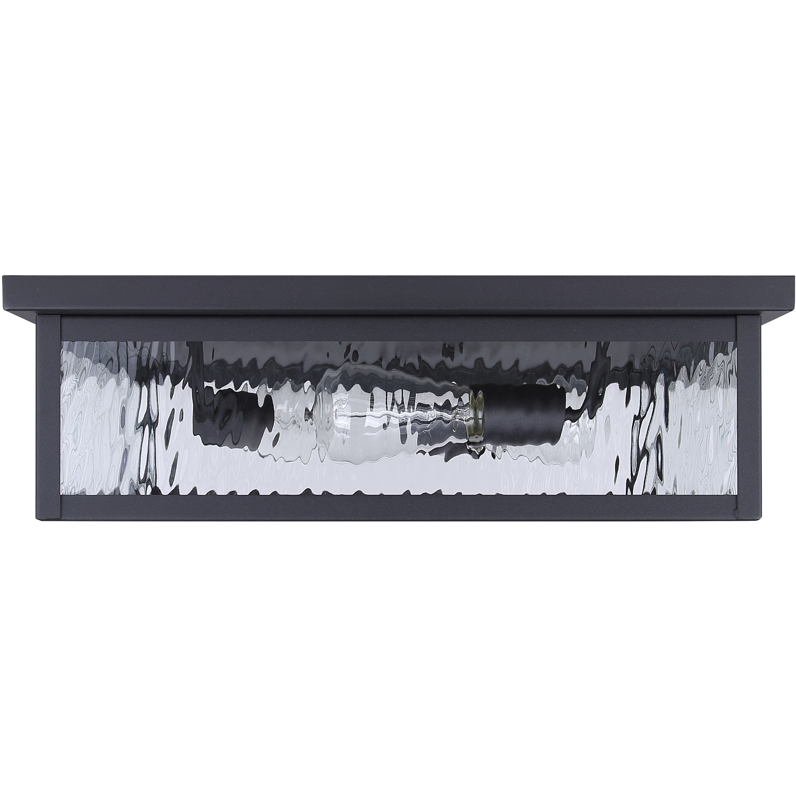 Shana 3 Light 18.13 inch Black Outdoor Flush Mount