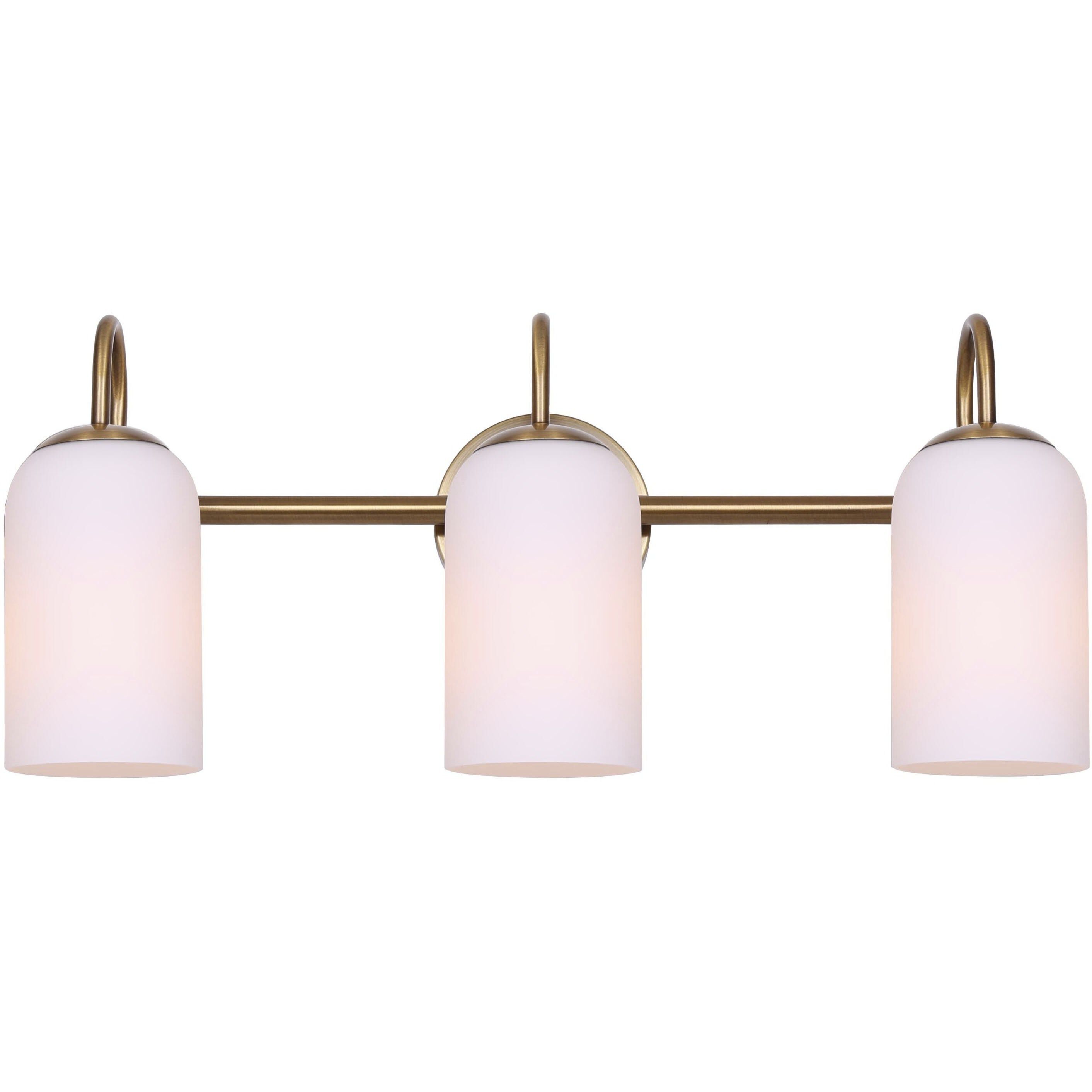 Novalee 3 Light 22 inch Gold Vanity Light Wall Light