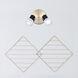 Elsee 2 Light Black/Gold Track Lighting Ceiling Light