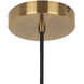 Eve 1 Light 6 inch Gold Pendant Ceiling Light