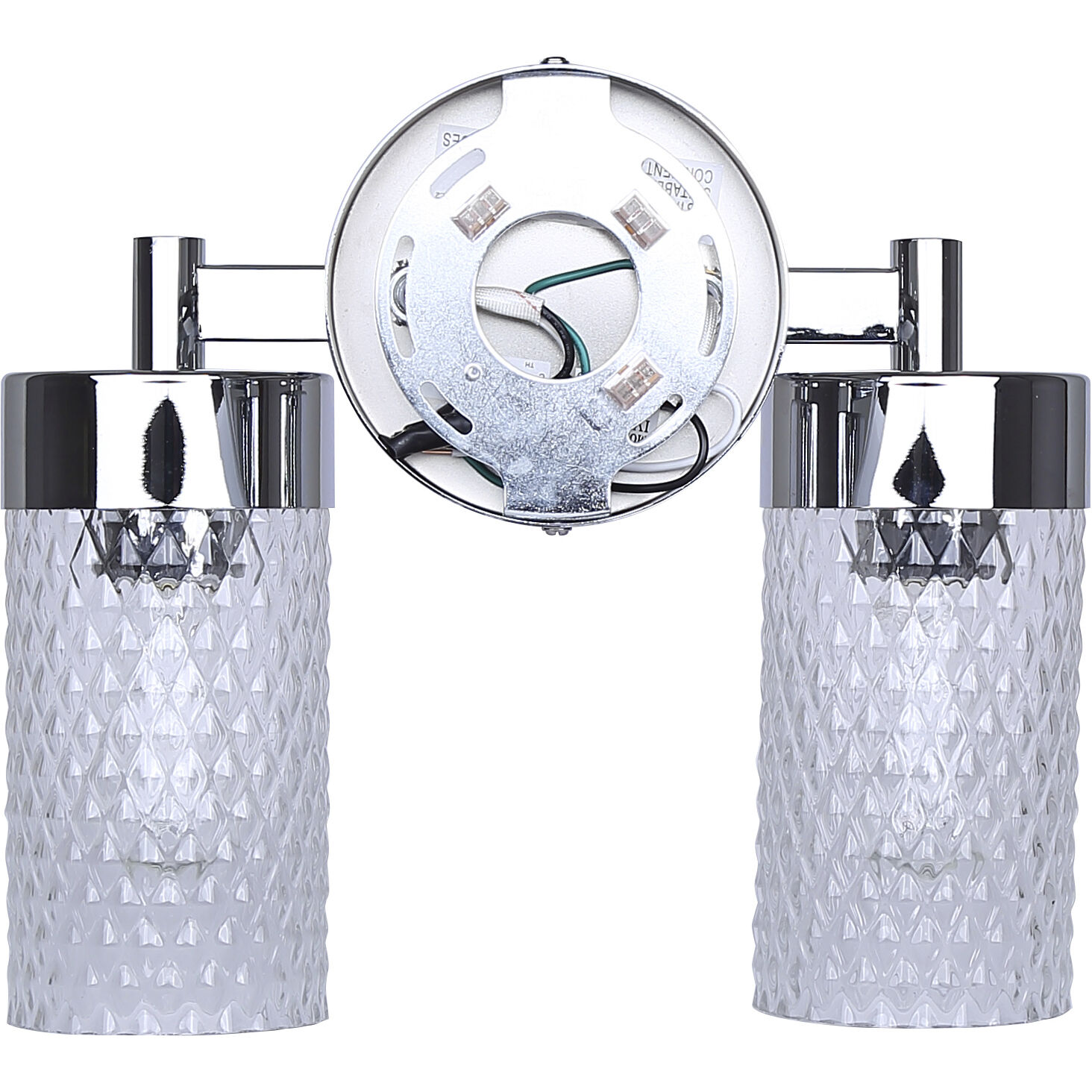 Eden 2 Light 12.88 inch Chrome Vanity Light Wall Light