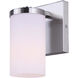 Britton 1 Light 6.13 inch Brushed Nickel Vanity Fixture Wall Light