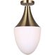Evlin 1 Light 9.75 inch Gold Pendant Ceiling Light