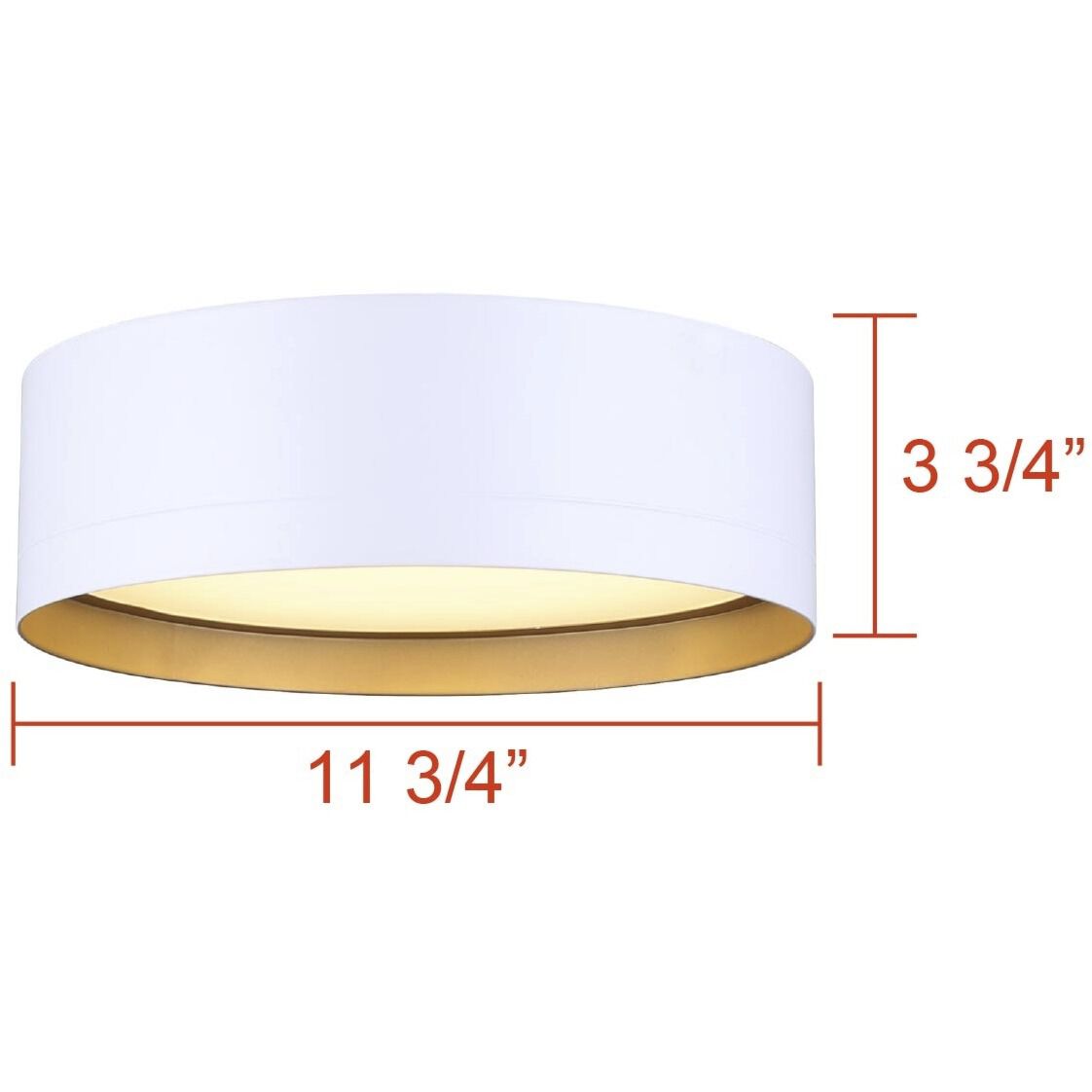 Kyrie LED 11.75 inch White Flush Mount Ceiling Light